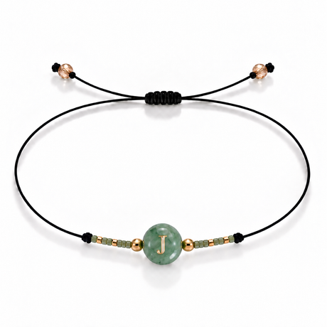 PULSERA HILO AVENTURINA GOLD
