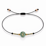 PULSERA HILO AVENTURINA GOLD