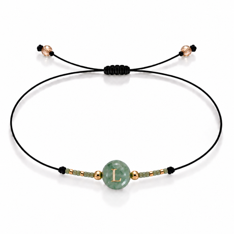 PULSERA HILO AVENTURINA GOLD