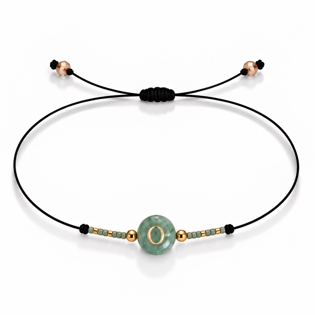 PULSERA HILO AVENTURINA GOLD