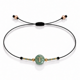 PULSERA HILO AVENTURINA GOLD