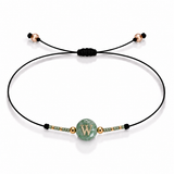 PULSERA HILO AVENTURINA GOLD