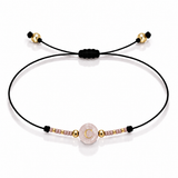 PULSERA HILO QUARZO ROSA GOLD