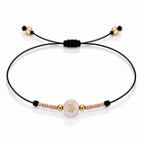 PULSERA HILO QUARZO ROSA GOLD