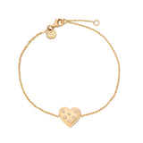 Pulsera Cz Corazon Pop Gold