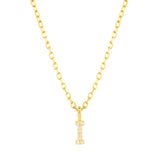 Collar CZ Monogram Gold