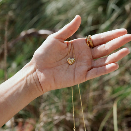 Collar Cz Corazon Pop Gold