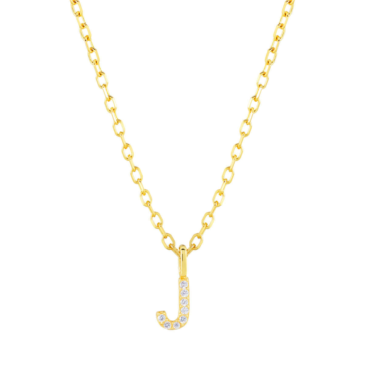 Collar CZ Monogram Gold