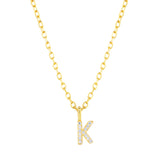 Collar CZ Monogram Gold