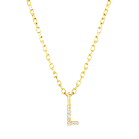 Collar CZ Monogram Gold