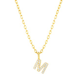Collar CZ Monogram Gold