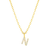 Collar CZ Monogram Gold
