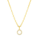 Collar CZ Monogram Gold