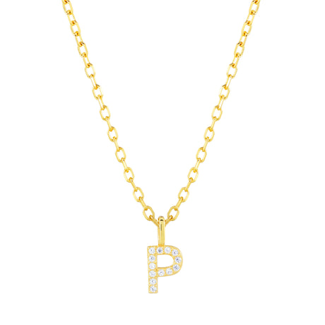 Collar CZ Monogram Gold