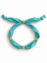 PULSERA SILK THE MINT - CUBES GOLD