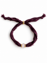 PULSERA SILK THE BERRY - CUARZO ROSA GOLD