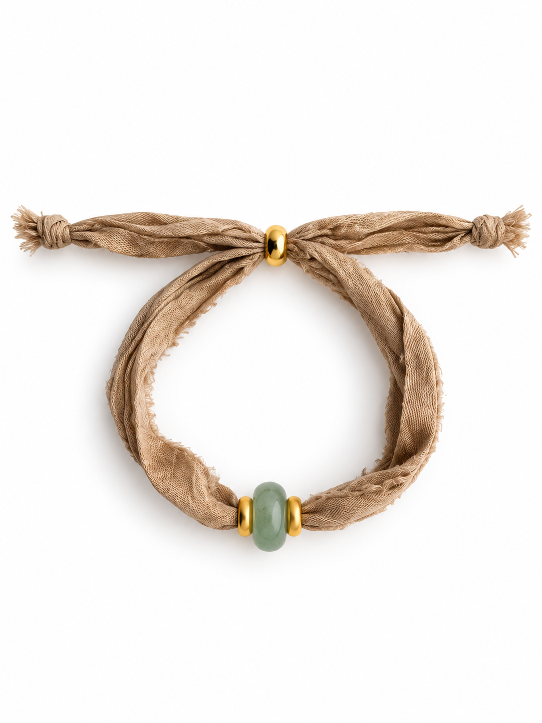 PULSERA SILK THE SAND - AVENTURINA GOLD