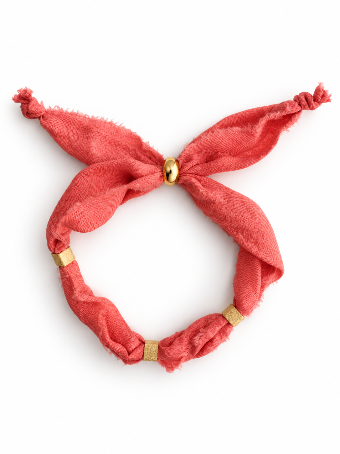 PULSERA SILK THE CORAL - CUBES GOLD