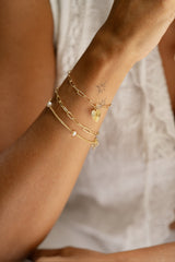 Pulsera Mix Pearl Gold