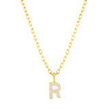 Collar CZ Monogram Gold