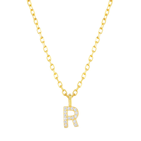 Collar CZ Monogram Gold