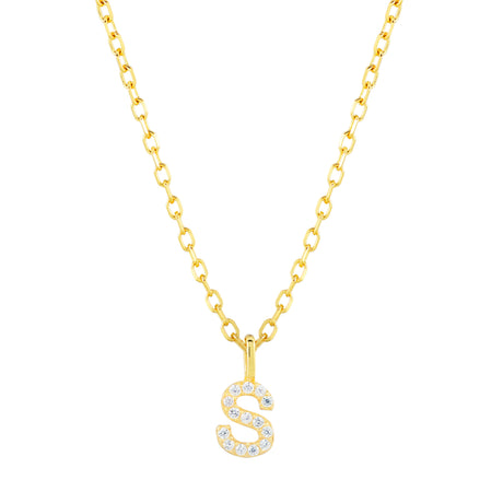 Collar CZ Monogram Gold