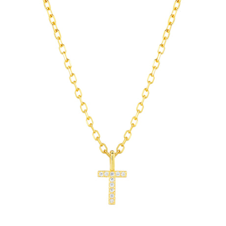 Collar CZ Monogram Gold