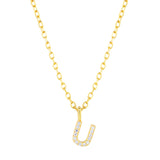 Collar CZ Monogram Gold