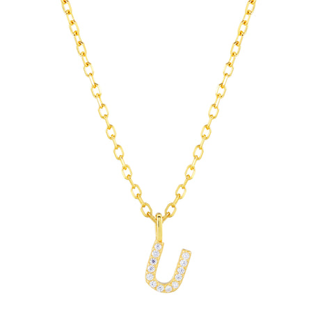 Collar CZ Monogram Gold