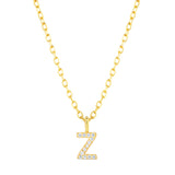 Collar CZ Monogram Gold