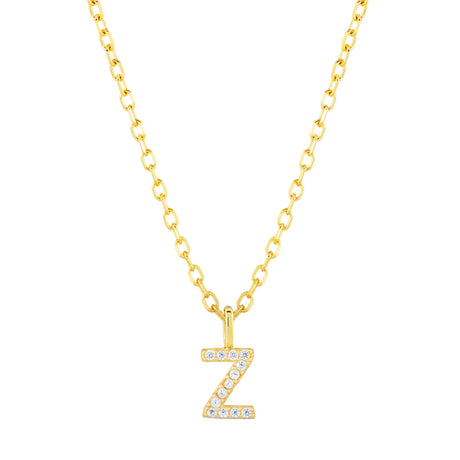 Collar CZ Monogram Gold