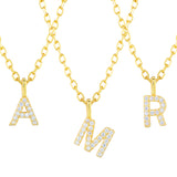 Collar CZ Monogram Gold