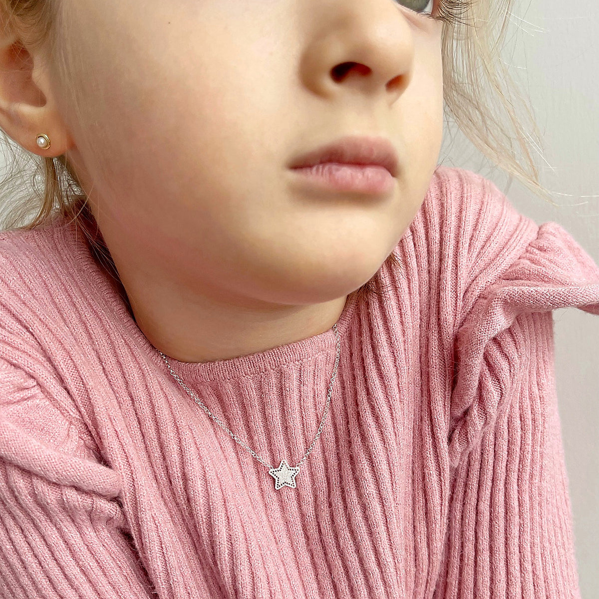 Collar Kids Estrellada  Silver
