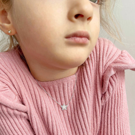 Collar Kids Estrellada  Silver