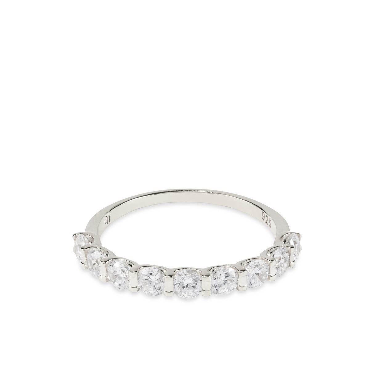 Anillo Cz Cintillo Silver
