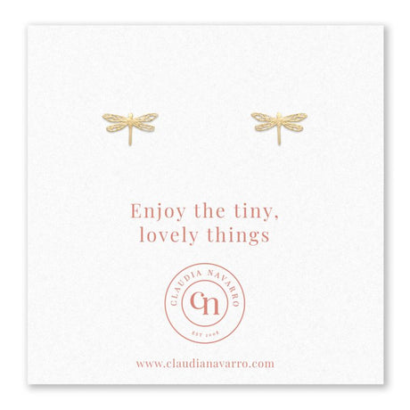 Arete Libélula Gold
