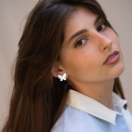 Arete Gde Mariposa Silver