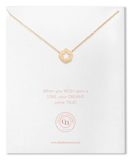 Collar Placa Estrella Gold