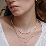 Gargantilla Toggle Pearl Gold