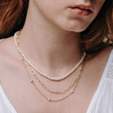 Gargantilla Toggle Pearl Gold