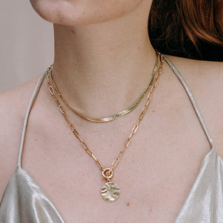 Gargantilla Herringbone Gold