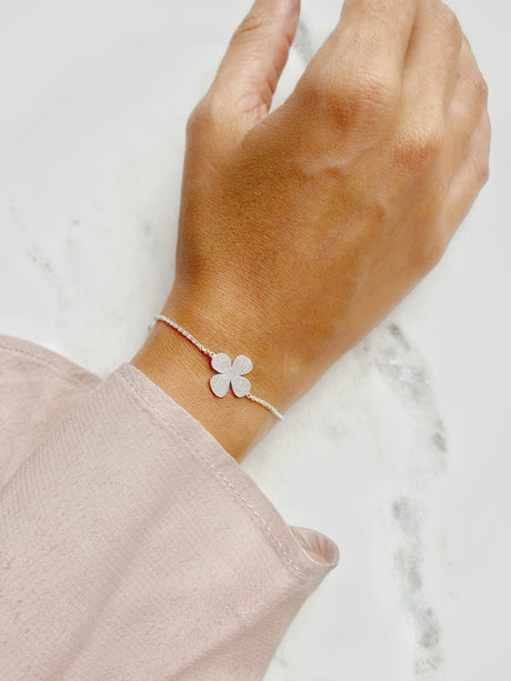 Pulsera Flor Silver