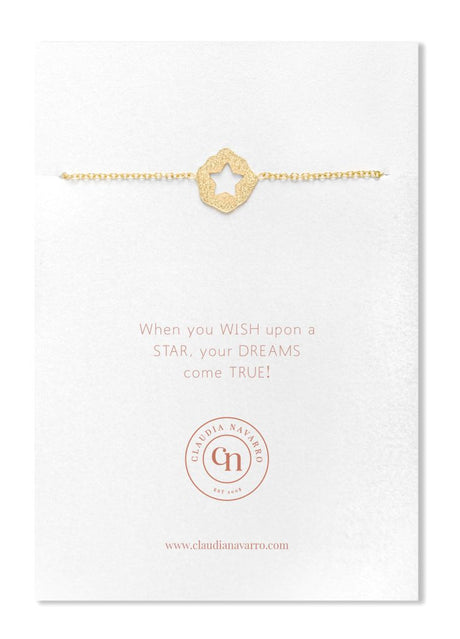 Pulsera Placa Estrella Gold