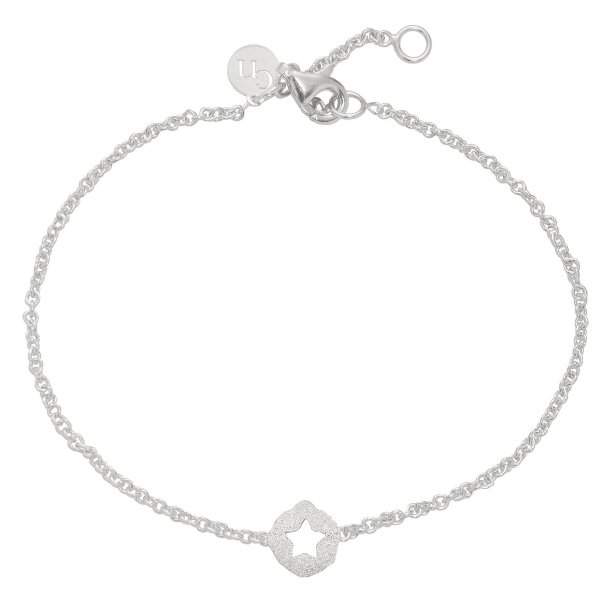 Pulsera Placa Estrella Silver