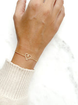 Pulsera Corazon Entorchado Gold