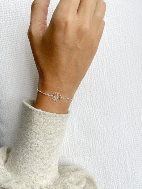Pulsera Rosa Silver