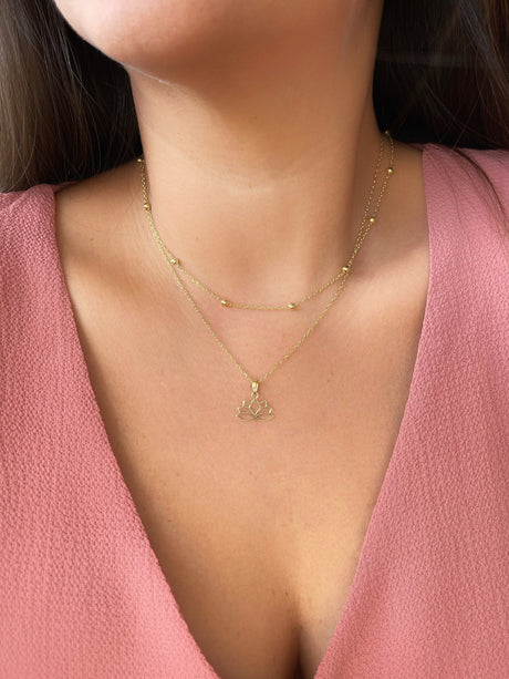 Dije Flor de Loto 18k