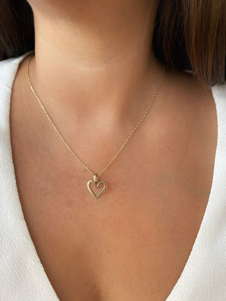 Dije Corazon Silueta 18k