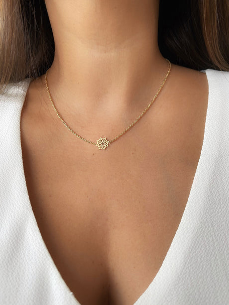 Gargantilla Mandala3 Gold
