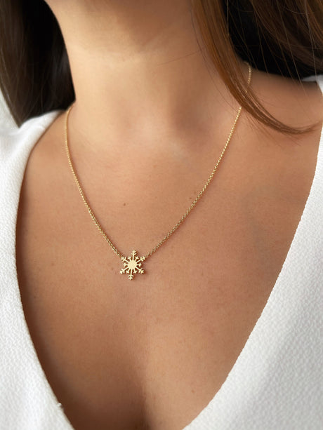 Collar Snowflake Gold